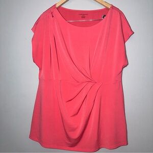 Lane Bryant Top Coral Plus Size 18/20